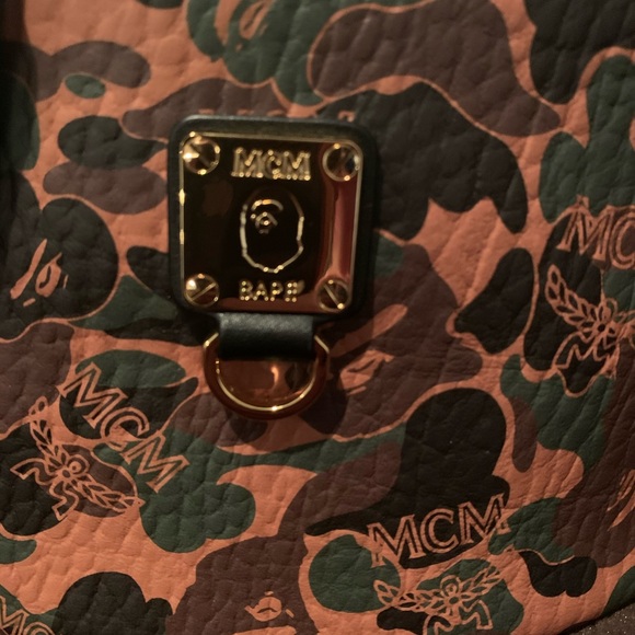 MCM X BAPE CAMO BELT BAG FANNY PACK - Picture 5 of 9
